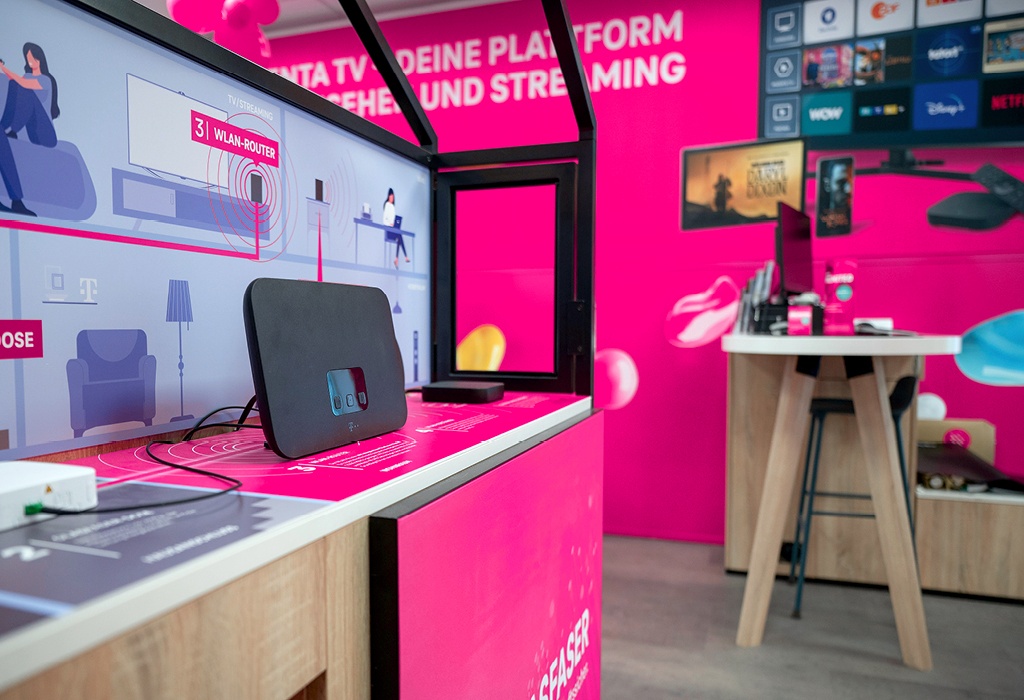 Innanensicht Shop Router Ganzmann - Ihr Telekom Partner in Roth